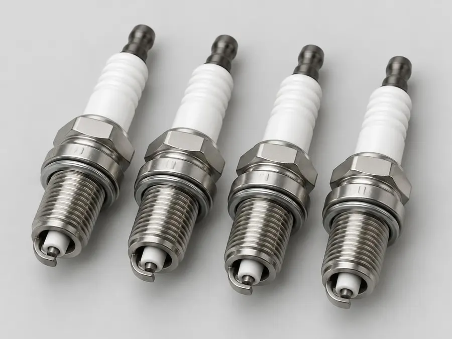 Representative automotive spark plugs